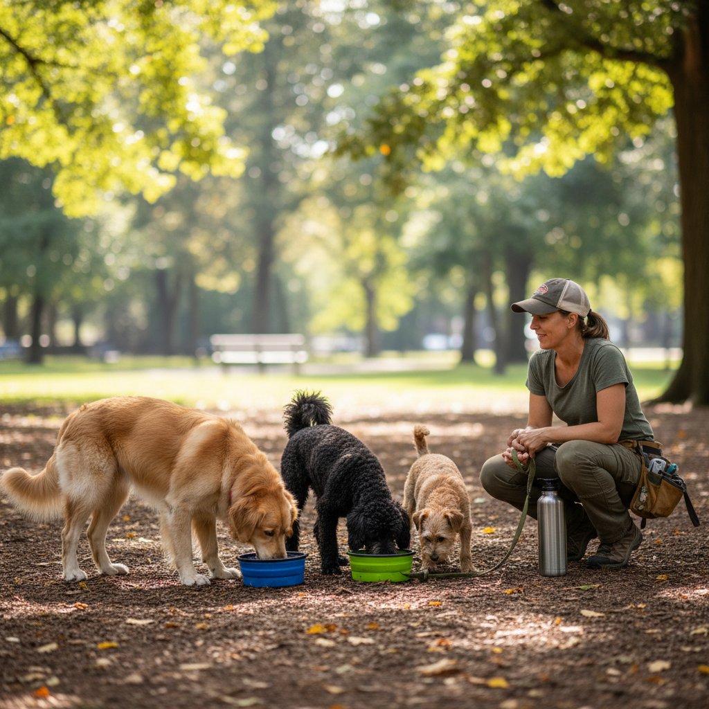 Puppy socialisation in Battersea Park